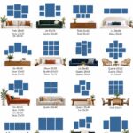 Un mur décoré avec des tableaux bien accrochés dans un salon