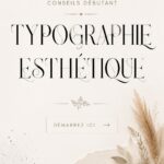 Exemples de polices esthétiques sur fond pastel