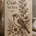 Composition florale colorée avec des oiseaux en décoration