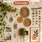 Décoration murale économique et créative avec des objets faits maison.