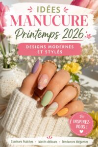 Designs de manucure modernes et colorés pour le printemps 2026