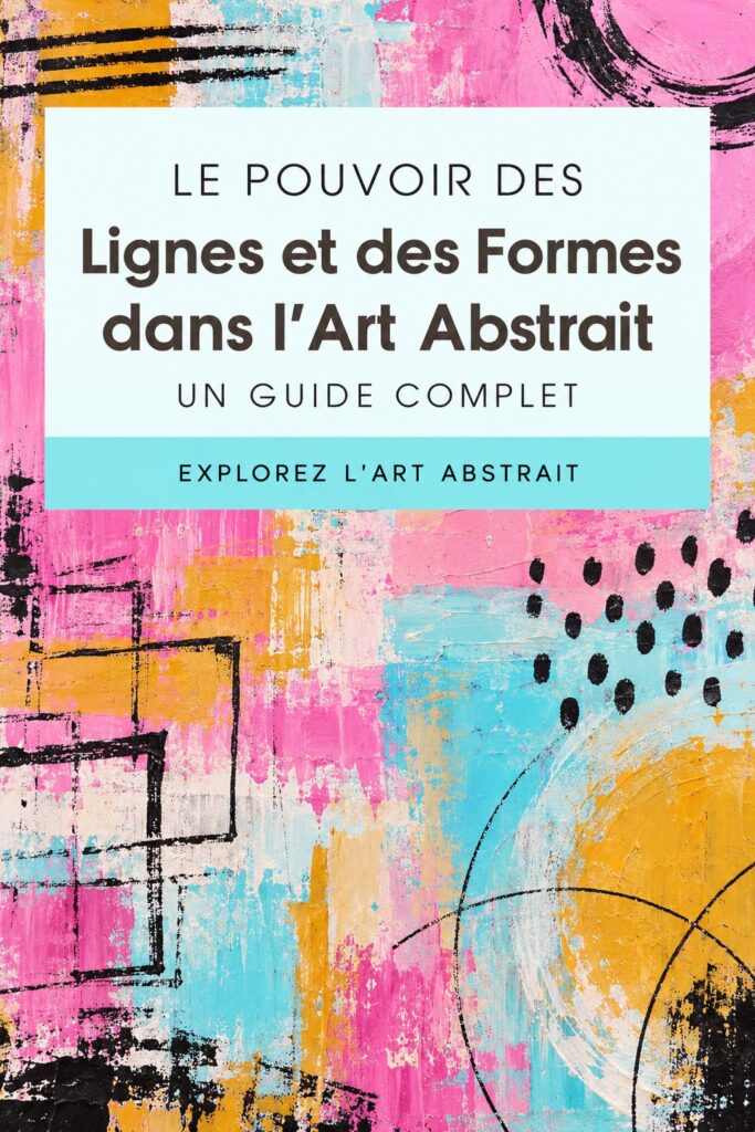 Œuvre d'art abstrait mettant en valeur des lignes dynamiques et des formes variées.