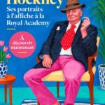 Vue d'un portrait vibrant de David Hockney exposé à la Royal Academy, illustrant son style caractéristique.