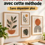Décoration murale économique avec des cadres en bois