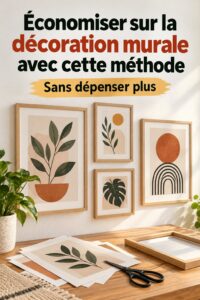 Décoration murale économique avec des cadres en bois